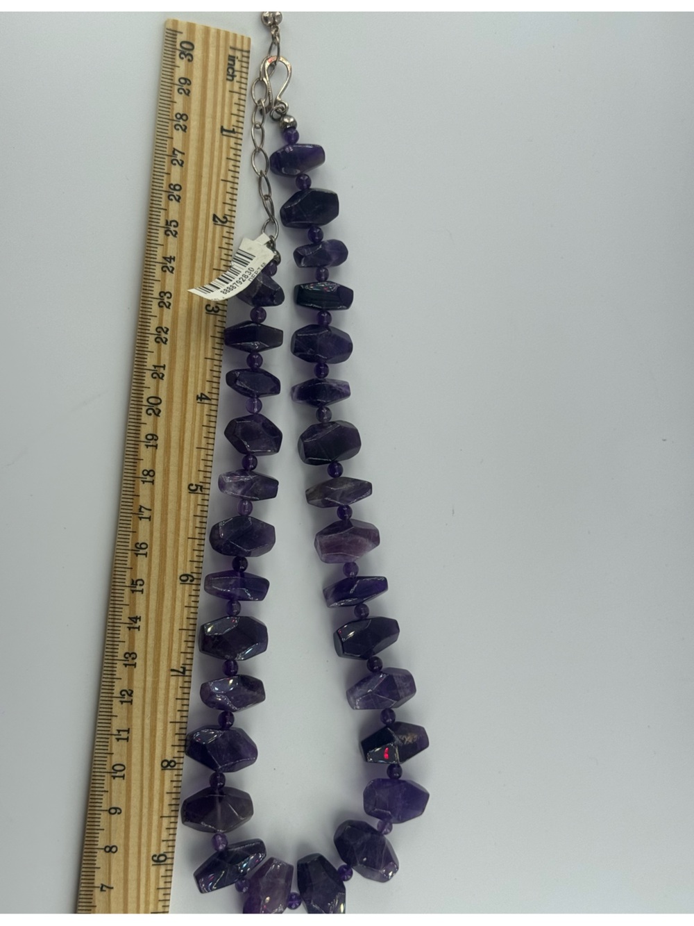 Jay King Mine Finds Natural Faceted Amethyst Necklace 925 DTR HSN Adjustable NWT - Picture 6 of 7